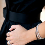 Pulsera riviere de plata con circonitas blancas. Elegante, minimalista y versátil, perfecta para uso diario de LAURENSONS