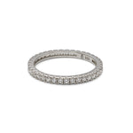 Anillo alianza de plata de Ley con circonitas blancas, talla brillante, atemporal, perfecto para uso diario de LAURENSONS