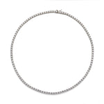 Collar riviere de plata con circonitas blancas, elegante y versátil, perfecto para uso diario de LAURENSONS