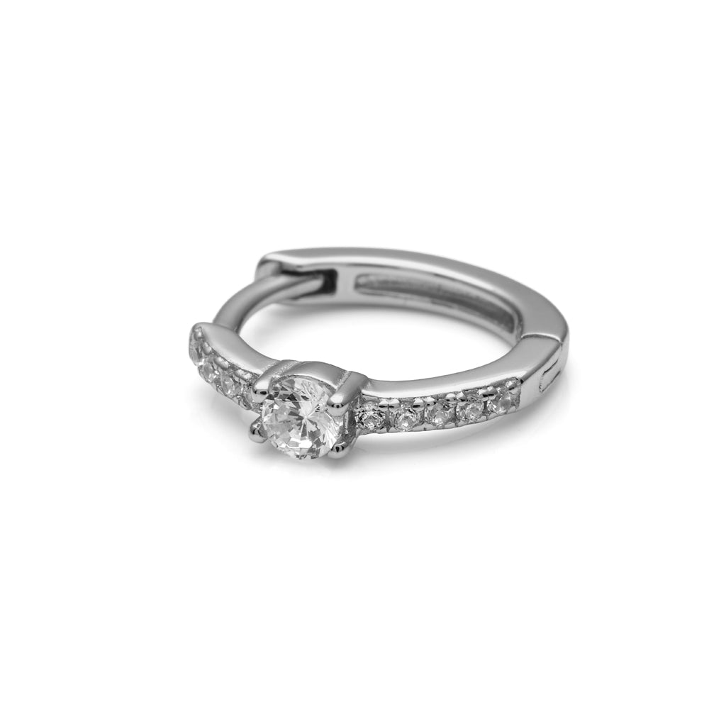 Pendientes criolla de plata de ley o con baño de oro amarillo 18K, elegantes y versátiles de LAURENSONS