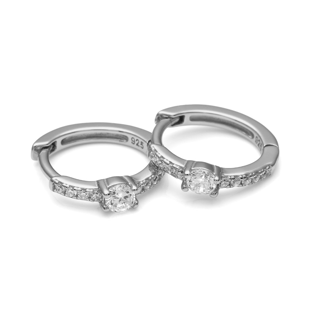 Pendientes criolla de plata de ley o con baño de oro amarillo 18K, elegantes y versátiles de LAURENSONS