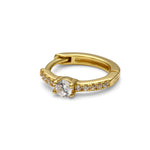 Pendientes criolla de plata de ley o con baño de oro amarillo 18K, elegantes y versátiles de LAURENSONS