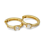 Pendientes criolla de plata de ley o con baño de oro amarillo 18K, elegantes y versátiles de LAURENSONS