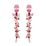 Pendientes de plata con circonitas verdes y blancas, perfecto para ocasiones especiales de LAURENSONS