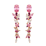 Pendientes de plata con circonitas verdes y blancas, perfecto para ocasiones especiales de LAURENSONS