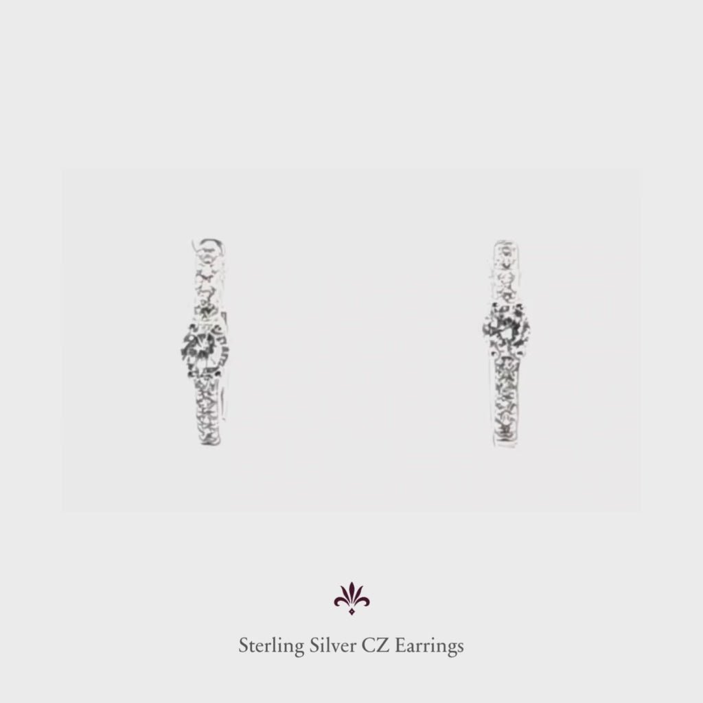 Pendientes criolla de plata de ley o con baño de oro amarillo 18K, elegantes y versátiles de LAURENSONS