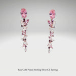 Pendientes de plata con circonitas verdes y blancas, perfecto para ocasiones especiales de LAURENSONS