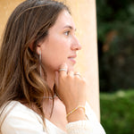 Pulsera riviere de plata con baño de oro amarillo y circonitas blancas y amarillas talla marquesa  de LAURENSONS