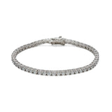 Pulsera riviere de plata con circonitas blancas. Elegante, minimalista y versátil, perfecta para uso diario de LAURENSONS