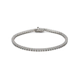 Pulsera riviere de plata con circonitas blancas. Elegante, minimalista y versátil, perfecta para uso diario de LAURENSONS