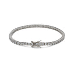 Pulsera riviere de plata con circonitas blanca. Elegante, minimalista y versátil, perfecta para uso diario de LAURENSONS