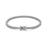 Pulsera riviere de plata con circonitas blanca. Elegante, minimalista y versátil, perfecta para uso diario de LAURENSONS